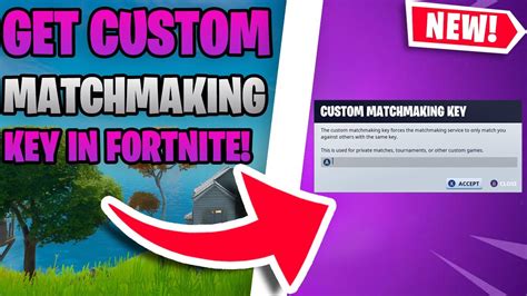 how do you get a custom matchmaking code on fortnite